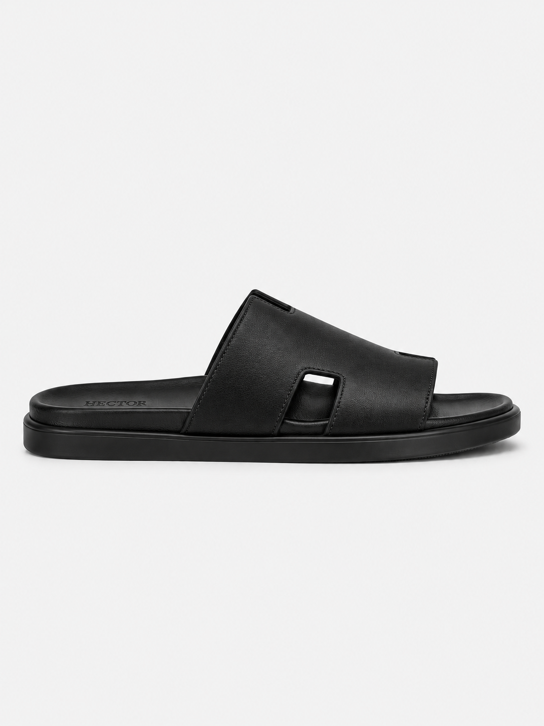 YKT10 Black - Leather sandals