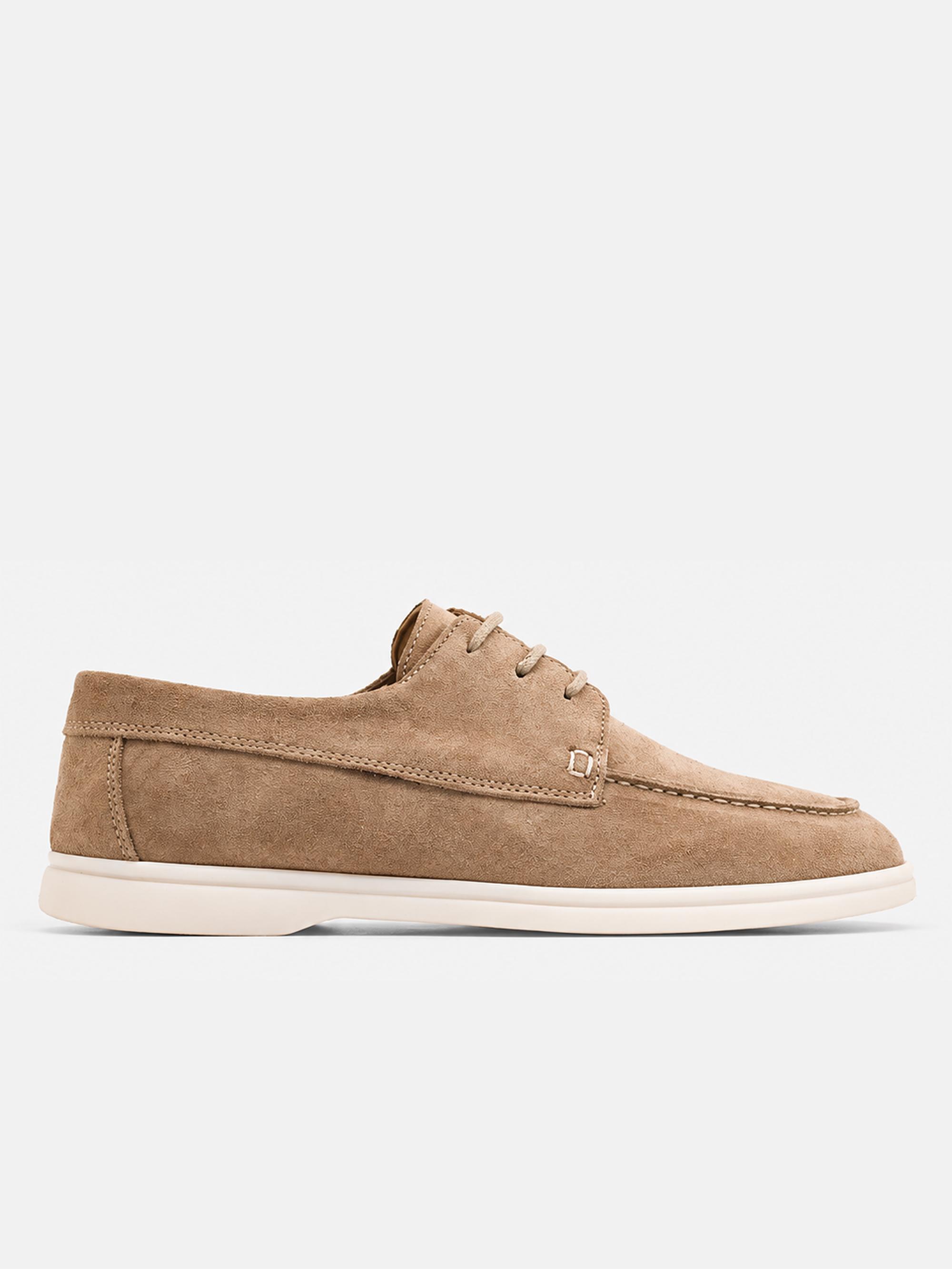 021 Beige - Suede boat loafer