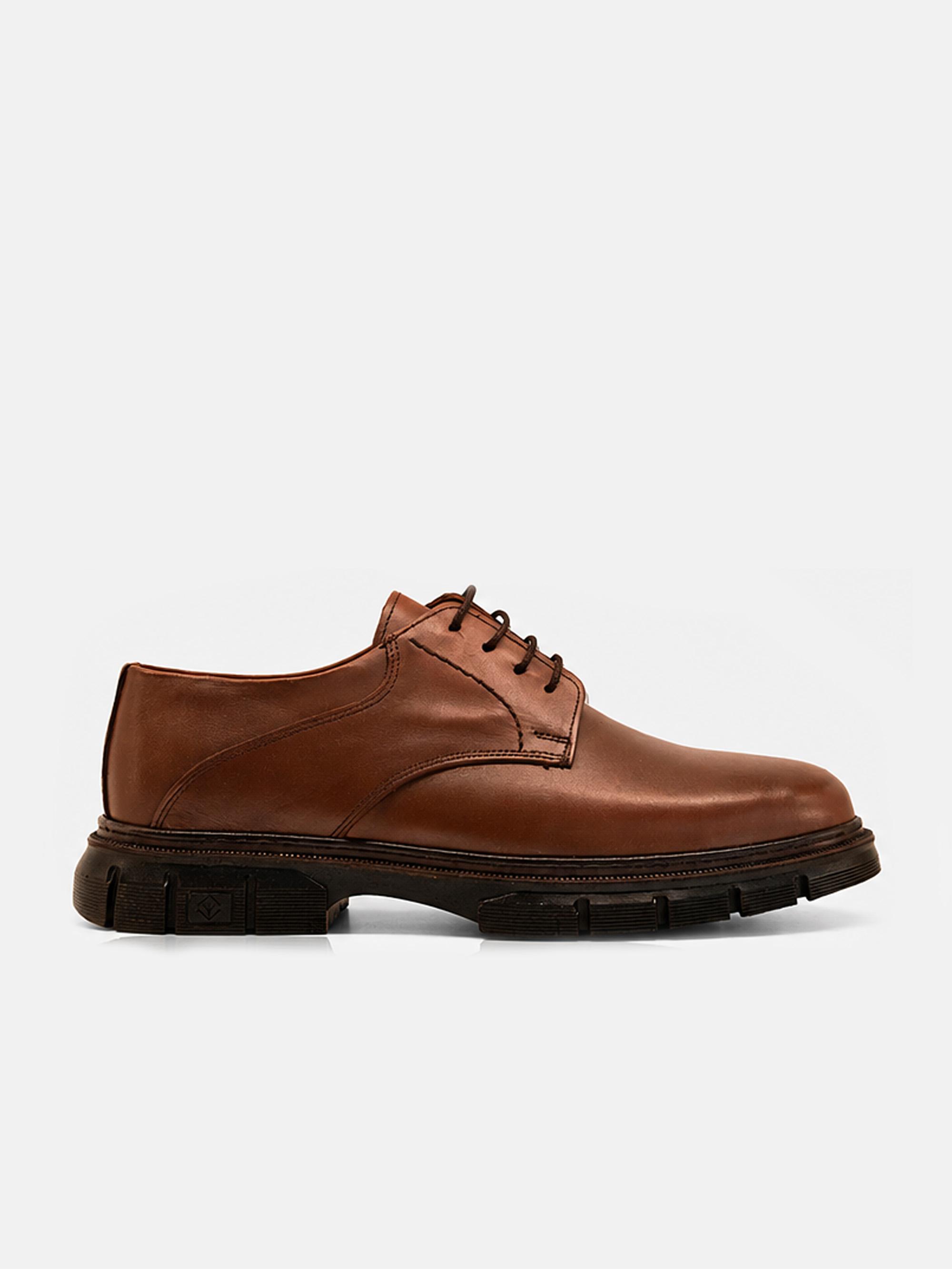 272 Tan - Leather formal shoes (272-1) — product photo